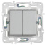 SKANDY Выключатель 2-клавишный перекрестный 10А SK-V06S серебряный IEK
