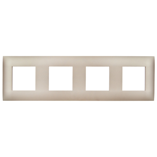 SKANDY Рамка 4-местная SK-F04Sa песочный IEK