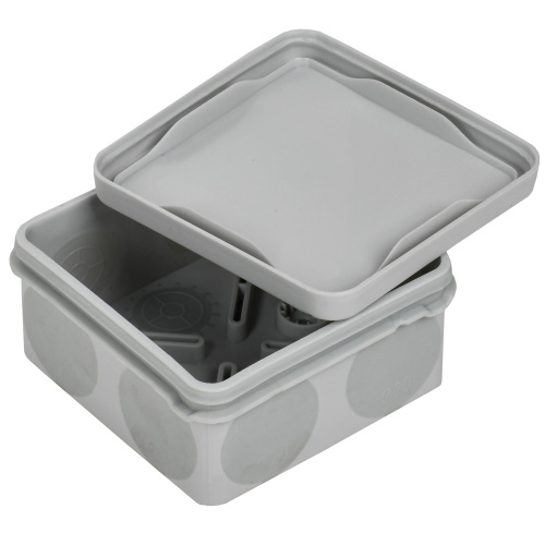 Коробка распаячная двухкомпонентная КМ42435 для открытой проводки безгалогенная (HF) 80х80х40мм IP67