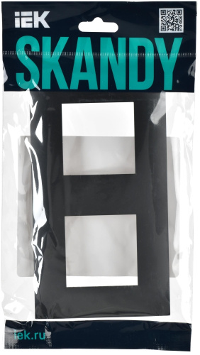 SKANDY Рамка 2-местная SK-F02G графит IEK