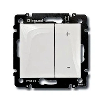 Светорегулятор  кнопочный  белый Valena 40-600W