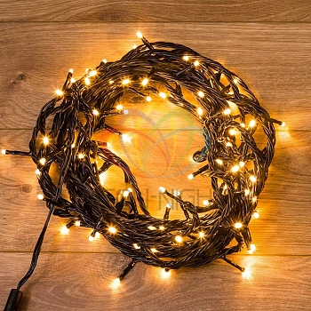Гирлянда светодиодная  10 м 100 led твинк лайт белый теплый Neon-night (1/5)