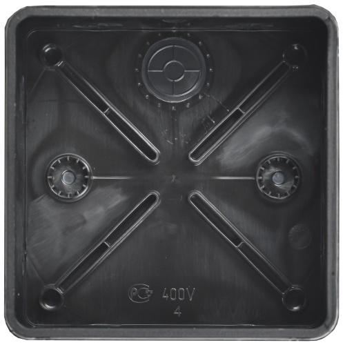 Коробка распаячная двухкомпонентная КМ42455 для открытой проводки безгалогенная (HF) 100х100х50мм IP