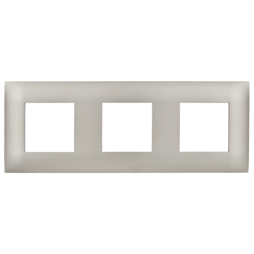 SKANDY Рамка 3-местная SK-F03Sh шампань IEK