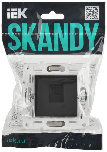 SKANDY Розетка компьютерная RJ45 кат.5E SK-K01T титан IEK