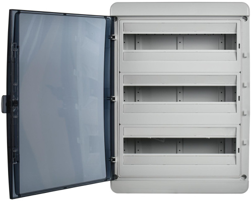 TEKFOR Корпус пласт. КМПн-54 IP65 черн. прозр. дверь IEK