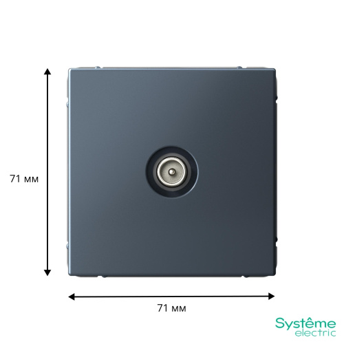 TV РОЗЕТКА оконечная 1DB, мех-м, ГРИФЕЛЬ