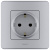 Розетка 2К+З АЛЮ INSPIRIA