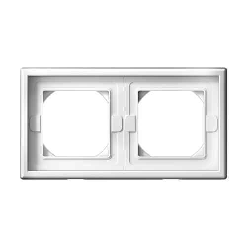 2-постовая РАМКА IP44,  БЕЛЫЙ