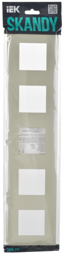 SKANDY Рамка 5-местная SK-F01B бежевый IEK