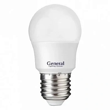 Лампа светодиодная 15W E27 2700K шарик матовый G45F GLDEN GENERAL