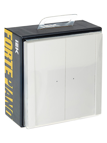 FORTE&PIANO Выключ. 2-кл. прох. с инд. 10А FP208 бел. IEK