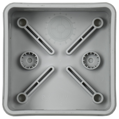 Коробка распаячная двухкомпонентная КМ42435 для открытой проводки безгалогенная (HF) 80х80х40мм IP67