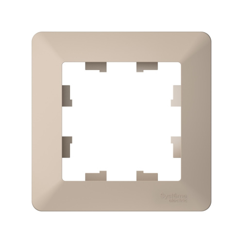 ATLASDESIGN AIR 1-п РАМКА, ПЕСОЧНЫЙ/дымч. белый