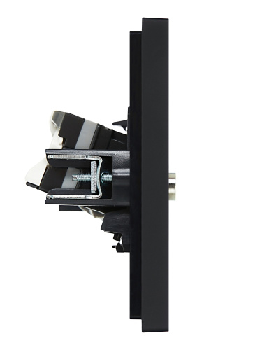 FORTE&PIANO Роз. двойная TV+RJ45 кат.5E FP136 чер. IEK