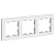 ATLASDESIGN 3-постовая РАМКА, универсальная, БЕЛЫЙ