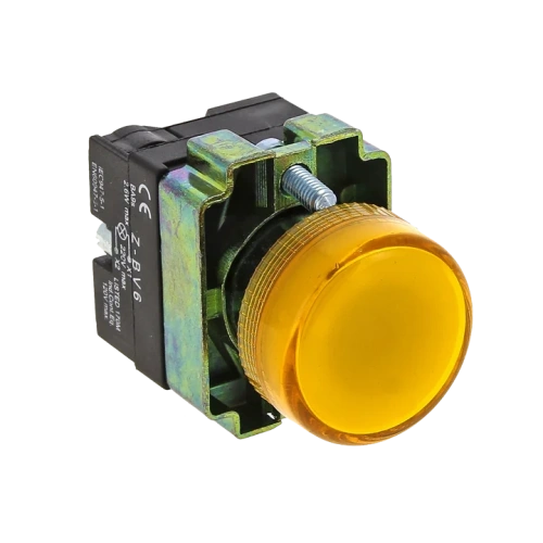 Лампа сигнальная BV65 желтая EKF PROxima