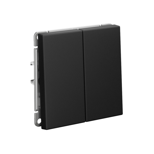 2-кл. ВЫКЛЮЧАТЕЛЬ КНОПОЧНЫЙ, сх.2, 10А, мех-м, КАРБОН