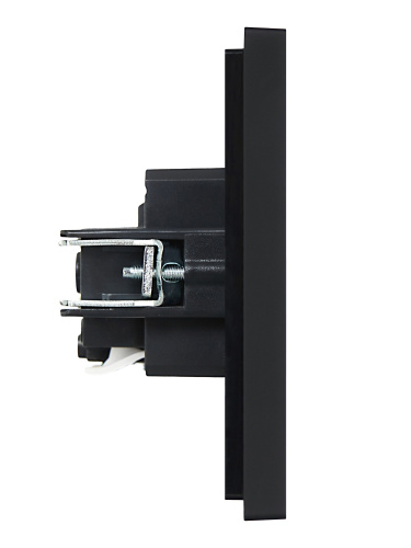 FORTE&PIANO Роз. с з/к без з/ш б/к 16А FP114 чер. IEK