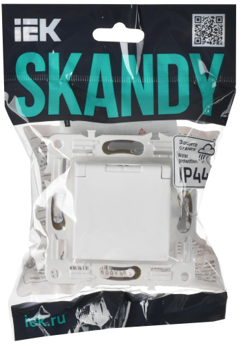 SKANDY Роз. з/к/ш кр. 16А IP44 SK-R11W арк. бел. IEK