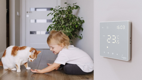 ARTGALLERY ТЕРМОСТАТ программируемый с Wi-Fi для электрического теплого пола, 16 А, моноблочный, БЕЛ