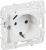 SKANDY Розетка с заземлением с защитными шторками 16А с USB C 18Вт SK-R17W арктический белый IEK