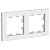 ATLASDESIGN 2-постовая РАМКА, универсальная, БЕЛЫЙ