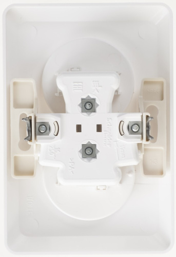 ЭТЮД С/У двойная РОЗЕТКА без заземления без шторок 16А 250B, БЕЛЫЙ, Россия