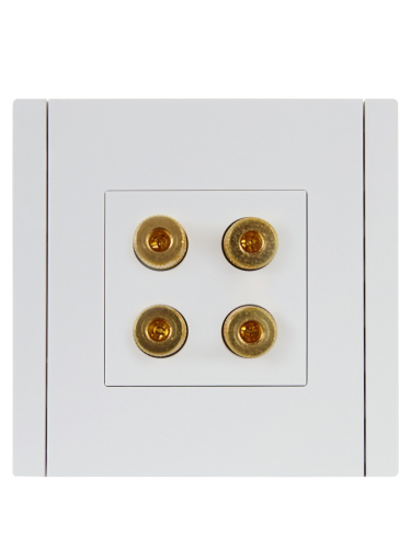 FORTE&PIANO Аудиорозетка 4-мест. FP239 бел. IEK