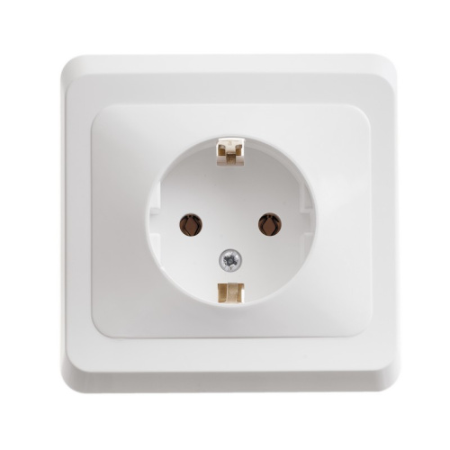 ЭТЮД С/У РОЗЕТКА с заземлением без шторок 16А 250B, БЕЛЫЙ, Россия