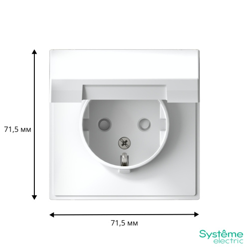 РОЗЕТКА с заземл. со шторк. с крышкой, 16А, IP20, мех-м, ЛОТОС