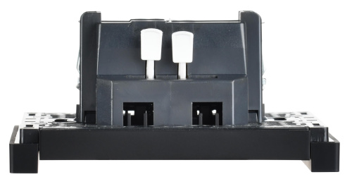 FORTE&PIANO Выключатель 1-клавишный самовозвратный 10А FP110 черный IEK