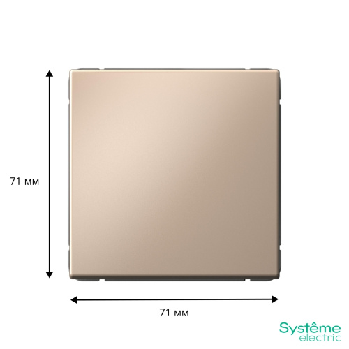 1-кл. ВЫКЛЮЧАТЕЛЬ КНОПОЧНЫЙ, 10А, мех-м, ПЕСОЧНЫЙ