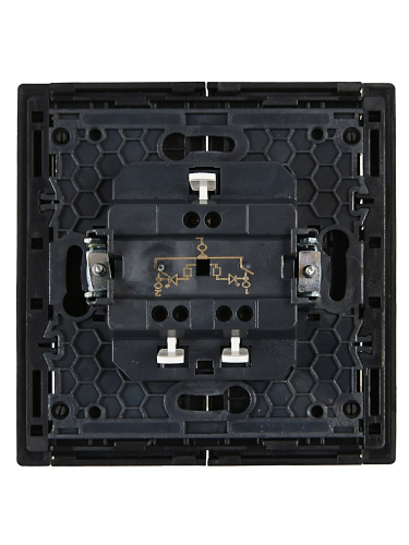 FORTE&PIANO Выключ. 2-кл. с инд. 10А FP106 чер. IEK