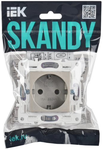 SKANDY Роз. с з/к без з/ш 16А SK-R05Sh шамп. IEK