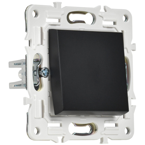 SKANDY Выключатель 1-клавишный 10А SK-V01Bl черный IEK