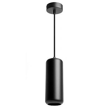 Светильник потолочный на подвесе GX53 12W 230V, черный D80*H220 HL3658