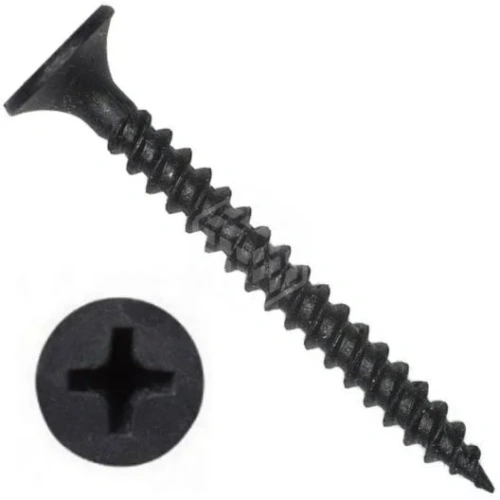 002А-35-32 Саморез по гипсокартону, дереву, ДСП черный фосфат 3,5х32 (45шт.)