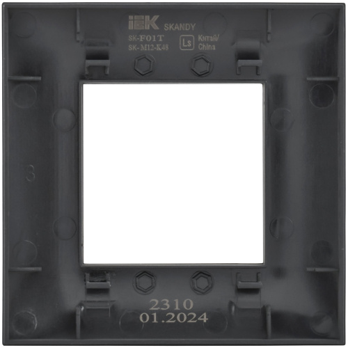 SKANDY Рамка 1-местная SK-F01T титан IEK