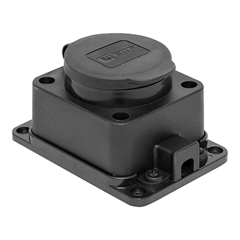Розетка настенная с защитной крышкой каучуковая 230В 2P+PE 16A IP44 EKF PROxima