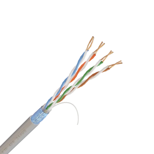 Кабель витая пара FTP CAT 5e в экране Netlink NL-CU 4PR PVC, STANDART(0,47мм) 24 AWG CAT5e, медь, внутренний белый (305м)