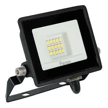 Прожектор светодиодный 2835 SMD 20W 6400K IP65 AC220V/50Hz, черный, LL-919