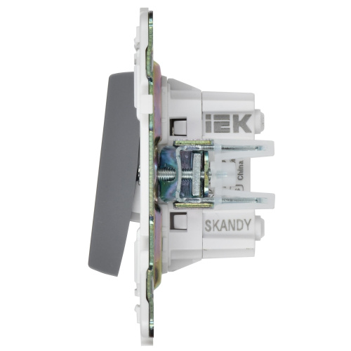 SKANDY Выключатель 2-клавишный перекрестный 10А SK-V06Gr серый IEK