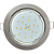 Ecola GX53 H4 Downlight without reflector_satin chrome (светильник) 38х106 (к+)