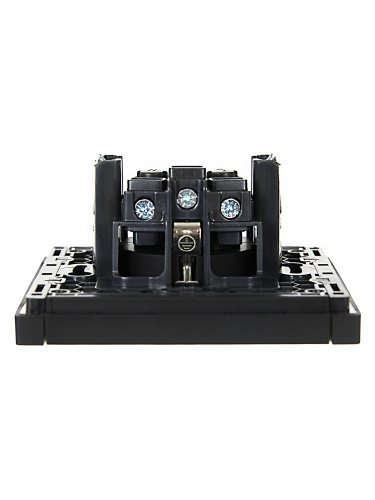 FORTE&PIANO Роз. с з/к без з/ш в/к 16А FP116 чер. IEK