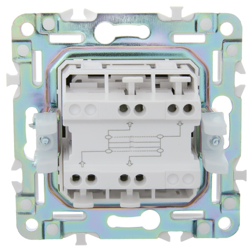 SKANDY Выключатель 1-клавишный перекрестный 10А SK-V03Bl черный IEK