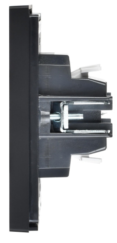 FORTE&PIANO Выключатель 1-клавишный самовозвратный 10А FP110 черный IEK