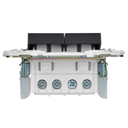 SKANDY Выключатель 2-клавишный перекрестный 10А SK-V06Bl черный IEK