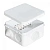 Коробка расп. д/откр.пр. 105х105х56 Белпласт 110041 IP54 7вводов 4 гермоввода БЕЛАЯ крышка на винтах