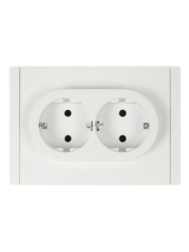 FORTE&PIANO Роз. 2-я с з/к без з/ш б/к 16А FP224 бел. IEK